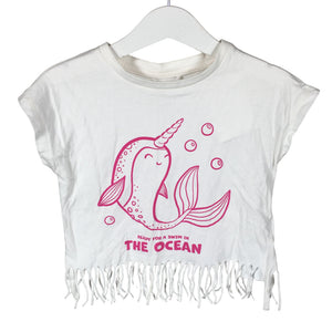 Unisex Name It - T-shirt, size 104 - 110 - White (1)