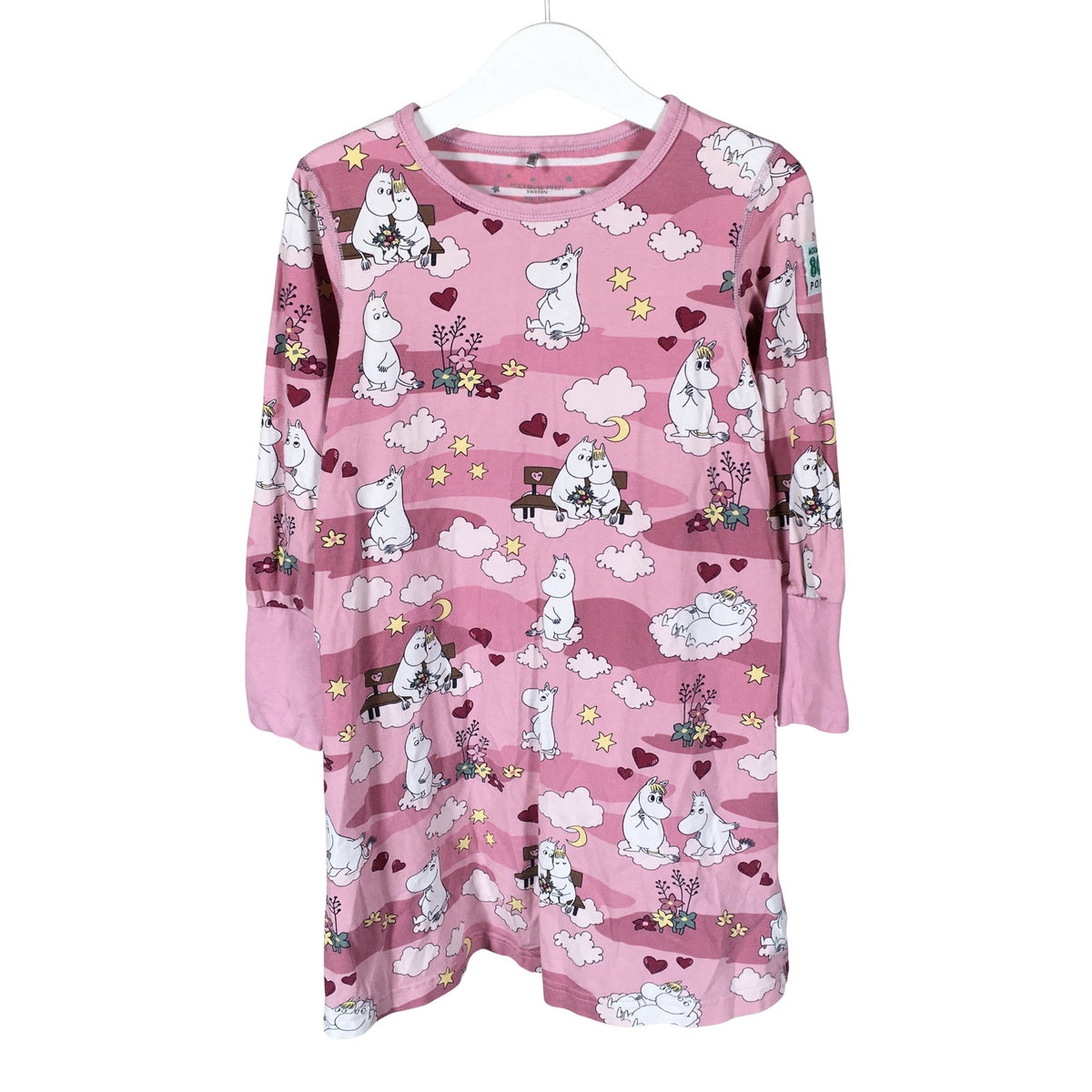 Unisex Newbie - Nightshirt, size 98 - 104 - Light pink (1)