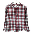 Unisex Newbie - Collared shirt, size 122 - 128 - Wine red ()