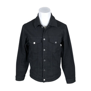 Unisex Cotton & Silk - Denim jacket, size XL - Black (1)