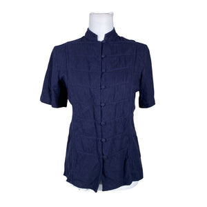 Unisex Järvi Muoti - Short-sleeved blouse, size 36 - Blue (1)