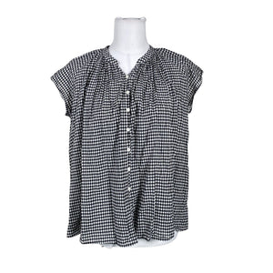 Unisex Muji - Short-sleeved blouse, size 38 - Black (1)