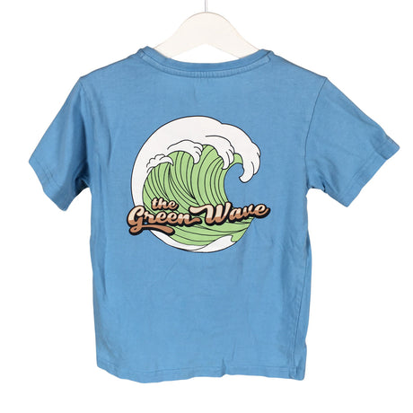 Unisex Knowledge Cotton Apparel - T-shirt, size 122 - 128 - Blue (2)