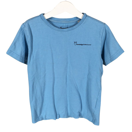 Unisex Knowledge Cotton Apparel - T-shirt, size 122 - 128 - Blue ()