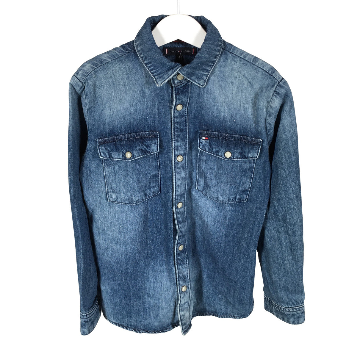 Unisex Tommy Hilfiger - Denim shirt, size 122 - 128 - Blue (1)