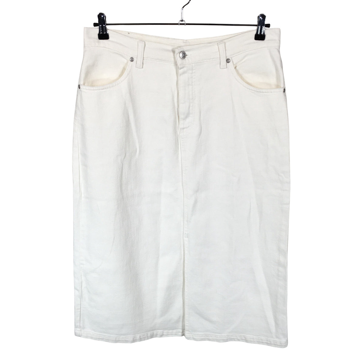 Unisex Very Nice - Denim skirt, size 42 - White (1)