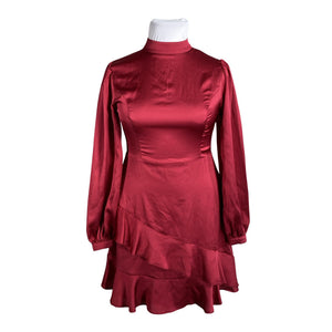 Unisex Trendyol - Schiffon dress, size 42 - Red (1)