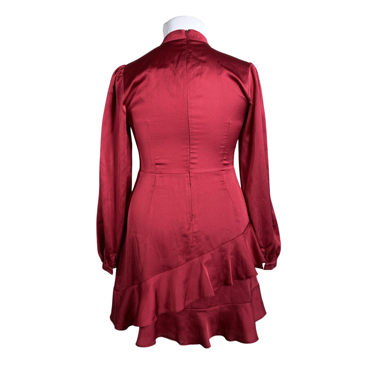 Unisex Trendyol - Schiffon dress, size 42 - Red (2)