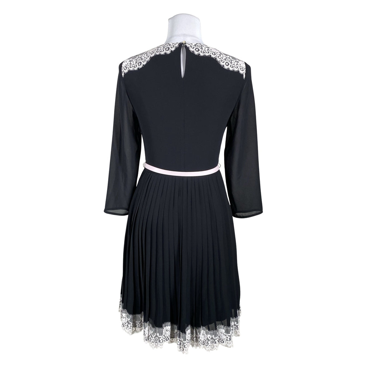 Unisex Ted Baker - Schiffon dress, size 34 - Black (2)