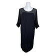 Unisex by Malene Birger - Schiffon dress, size 34 - Black ()