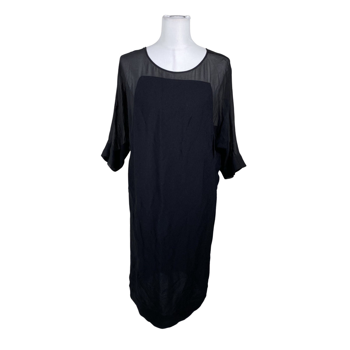 Unisex by Malene Birger - Schiffon dress, size 34 - Black (1)