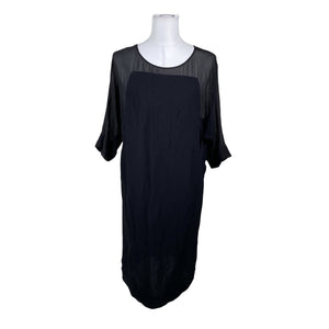 Unisex by Malene Birger - Schiffon dress, size 34 - Black (1)