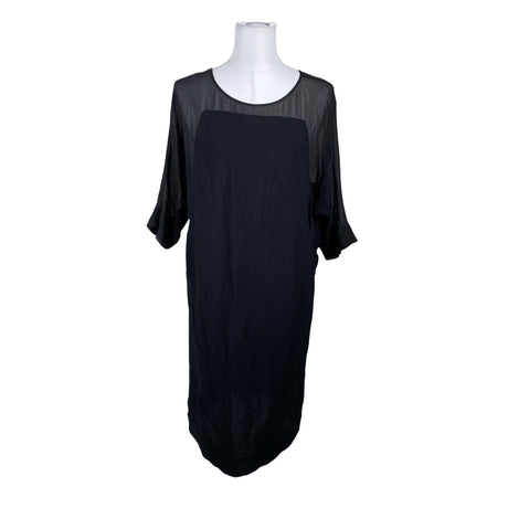 Unisex by Malene Birger - Schiffon dress, size 34 - Black ()