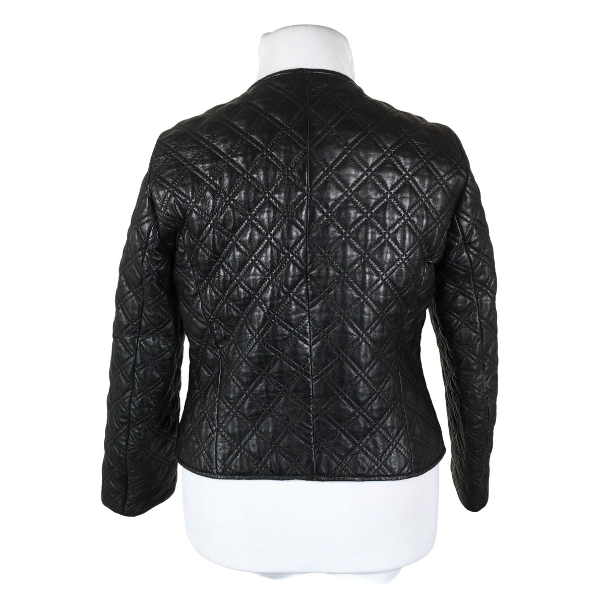 Unisex Basic Apparel - Leather jacket, size 42 - Black (2)