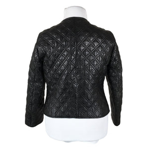 Unisex Basic Apparel - Leather jacket, size 42 - Black (2)