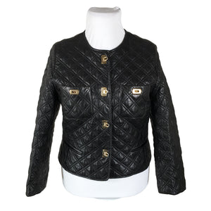 Unisex Basic Apparel - Leather jacket, size 42 - Black (1)