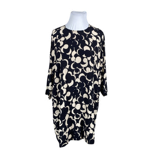 Unisex Marimekko - Schiffon dress, size 42 - Black (1)
