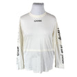 Unisex Ganni - Tricot shirt, size 42 - Natural white ()