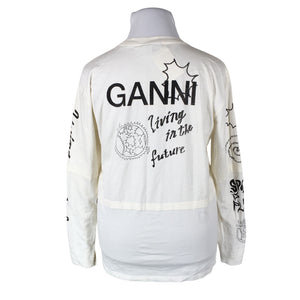 Unisex Ganni - Tricot shirt, size 42 - Natural white (2)
