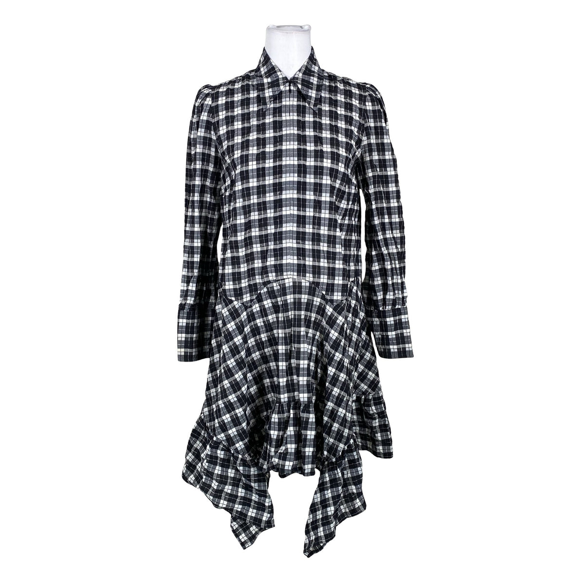 Unisex Ganni - Schiffon dress, size 38 - Black (1)