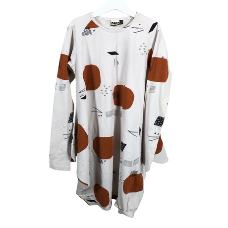 Unisex Papu - Tricot dress, size 146 - 152 - White ()