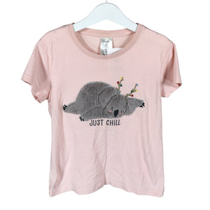Unisex Lindex - T-shirt, size 128 - 134 - Light pink (1)