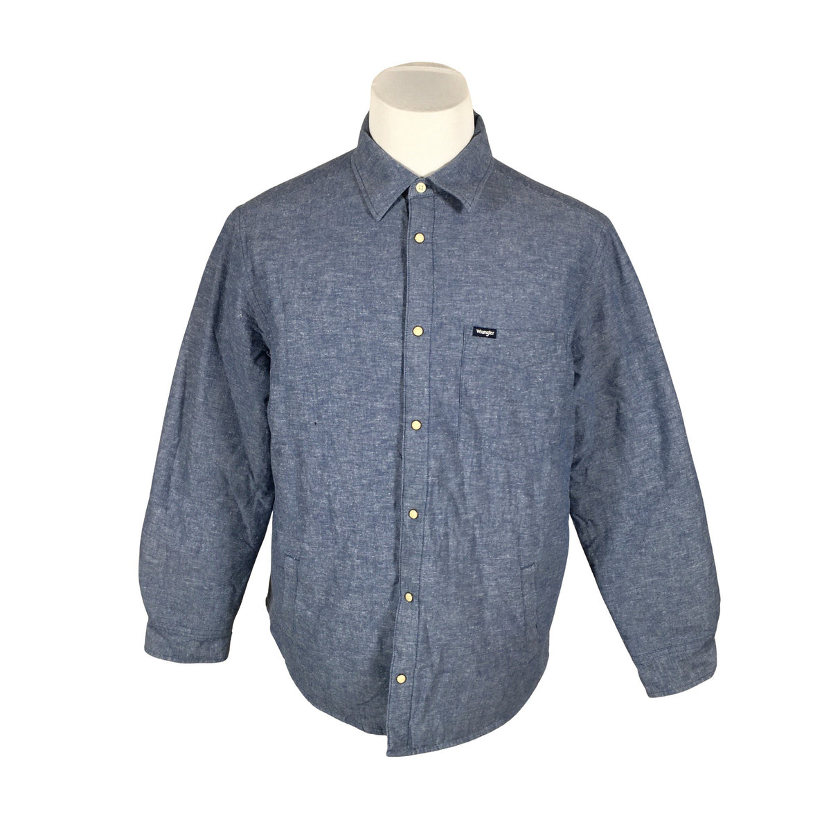 Unisex Wrangler - Collared shirt, size L - Blue (1)