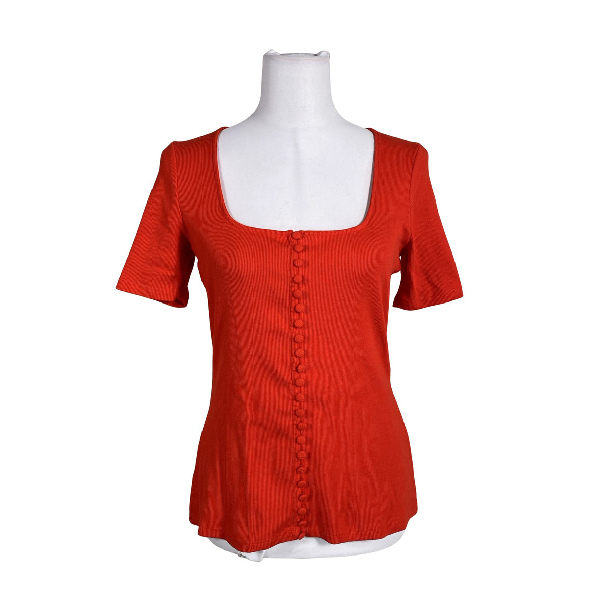 Unisex Sézane - Tricot shirt, size 36 - Red (1)