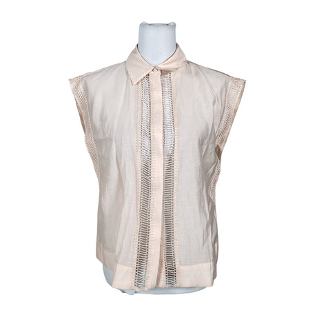Unisex Copenhagen Muse - Short-sleeved blouse, size 36 - Light pink ()