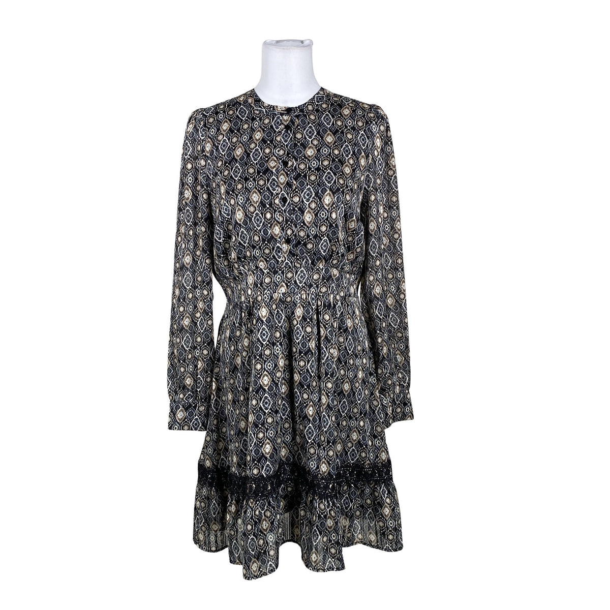 Unisex Rue de Femme - Schiffon dress, size 36 - Black (1)