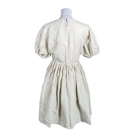 Unisex Handmade - Schiffon dress, size 36 - Beige (2)