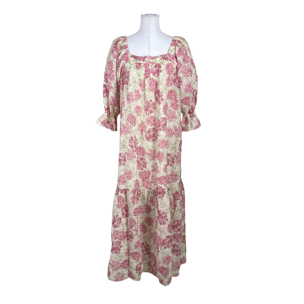 Unisex Lindex - Maxi dress, size 40 - Natural white (1)