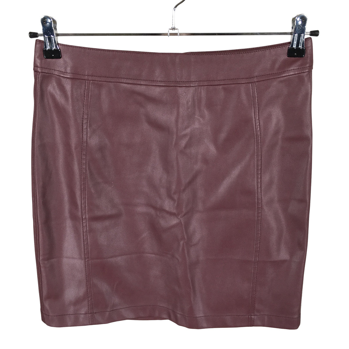 Unisex Lipsy London - Leather skirt, size 38 - Wine red (1)