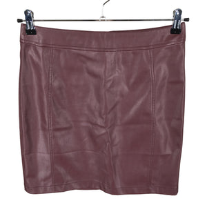 Unisex Lipsy London - Leather skirt, size 38 - Wine red (1)
