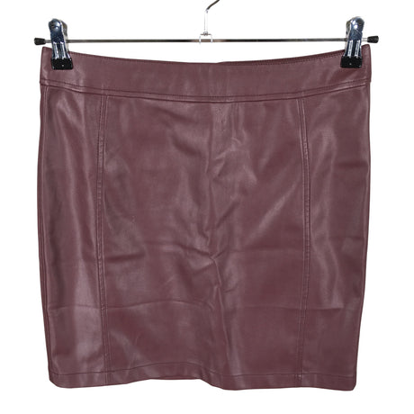 Unisex Lipsy London - Leather skirt, size 38 - Wine red ()