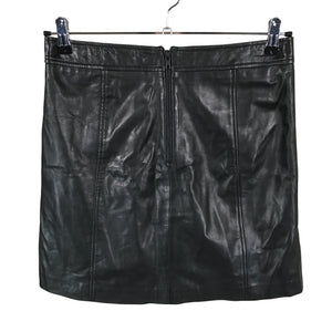Unisex Part two - Leather skirt, size 38 - Black (2)