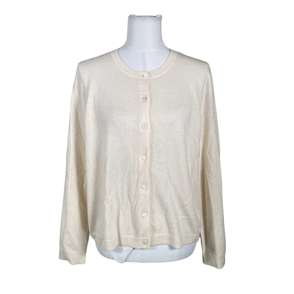 Unisex Essentials by Stockmann - Cardigan, size 40 - Natural white (1)