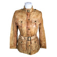 Unisex Saki - Leather jacket, size 38 - Brown ()