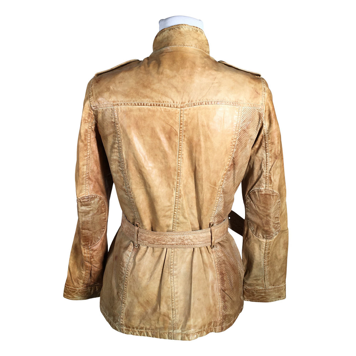 Unisex Saki - Leather jacket, size 38 - Brown (2)