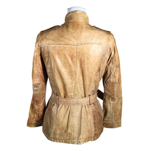 Unisex Saki - Leather jacket, size 38 - Brown (2)