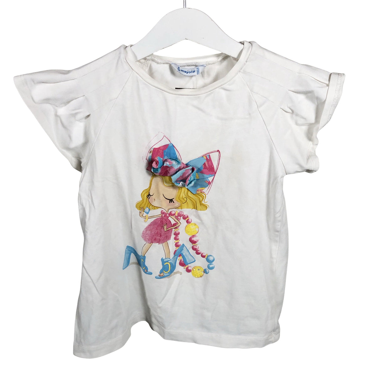 Unisex Mayoral - T-shirt, size 128 - 134 - White (1)