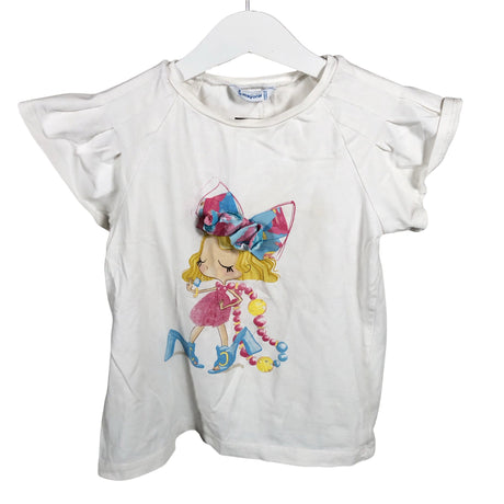 Unisex Mayoral - T-shirt, size 128 - 134 - White ()