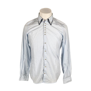 Unisex 7Camicie - Collared shirt, size S - Light blue (1)