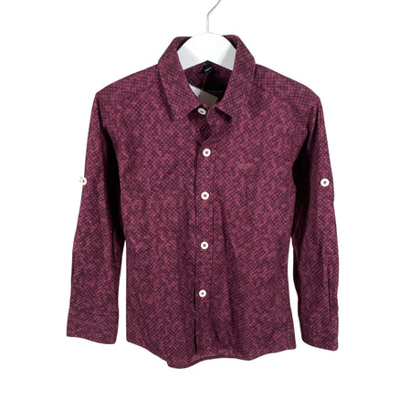 Unisex Armani Jeans - Collared shirt, size 110 - 116 - Wine red ()