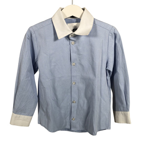 Unisex Mignelin - Collared shirt, size 110 - 116 - Light blue ()