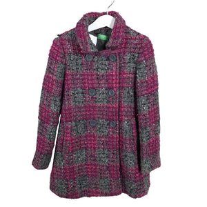 Unisex Benetton - Wool coat, size 128 - 134 - Violet (1)