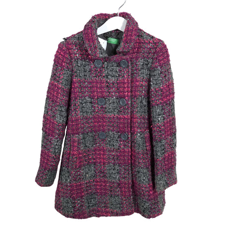 Unisex Benetton - Wool coat, size 128 - 134 - Violet ()