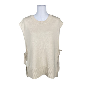 Unisex Selected - Knit vest, size 38 - Beige (1)