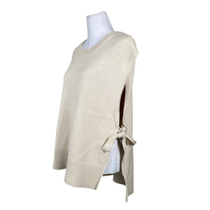 Unisex Selected - Knit vest, size 38 - Beige (2)