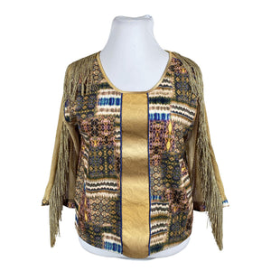Unisex By Morgana Itay - Blouse, size 42 - Brown (1)
